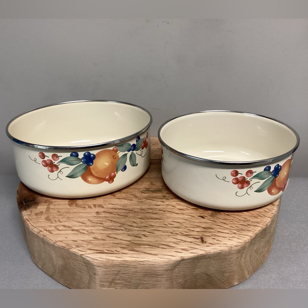 🟠 Vintage set of 2 - Corelle Coordinates Bowls by Lincoware for Corning - Picture 5 of 14